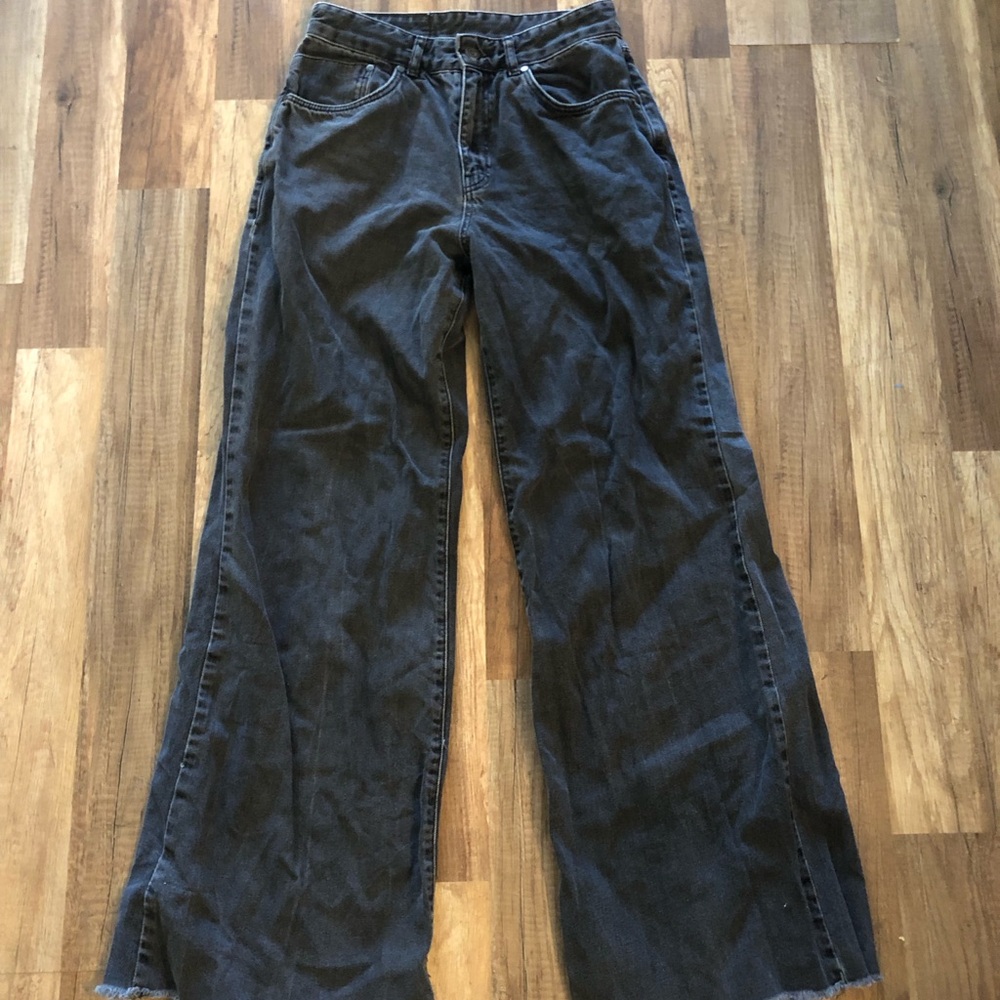 The Ragged Priest Black Flare & Wide Leg Jeans